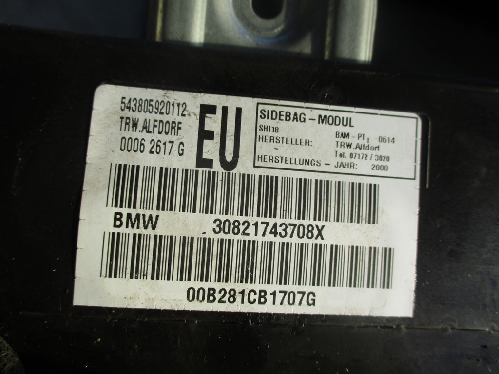 BMW E46 3 SERIES NSF PASSENGER SIDE FRONT DOOR AIRBAG 30821743708