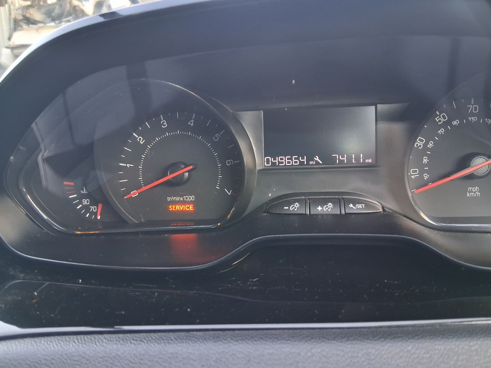 2014 PEUGEOT 208 1.2 PETROL SPEEDO SPEEDOMETER INSTRUMENT CLUSTER