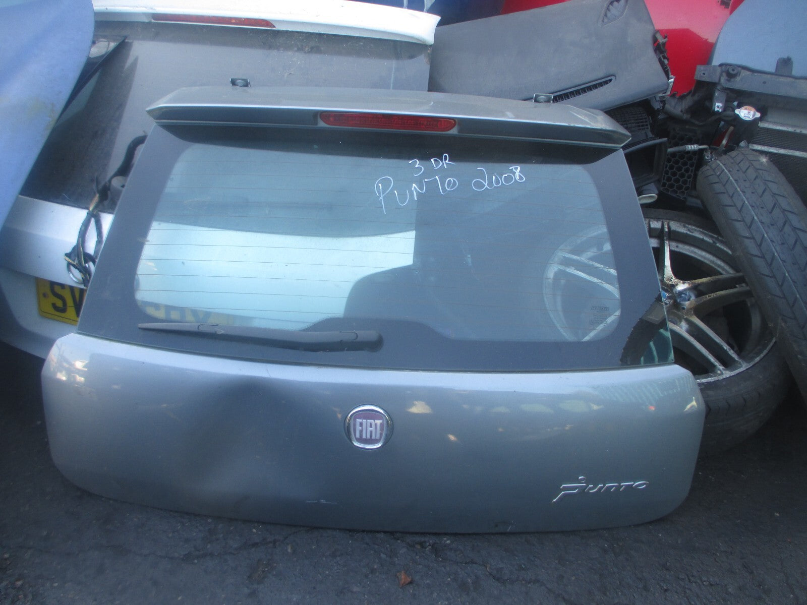 FIAT GRANDE PUNTO MK3 2008 REAR TAILGATE BOOTLID GREY