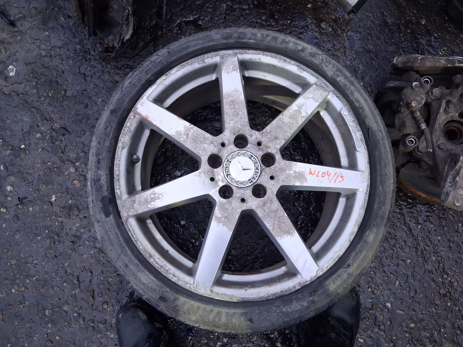 2015 MERCEDES W204 C CLASS COUPE 18 INCH ALLOY WHEEL WITH TYRE 225/40R18