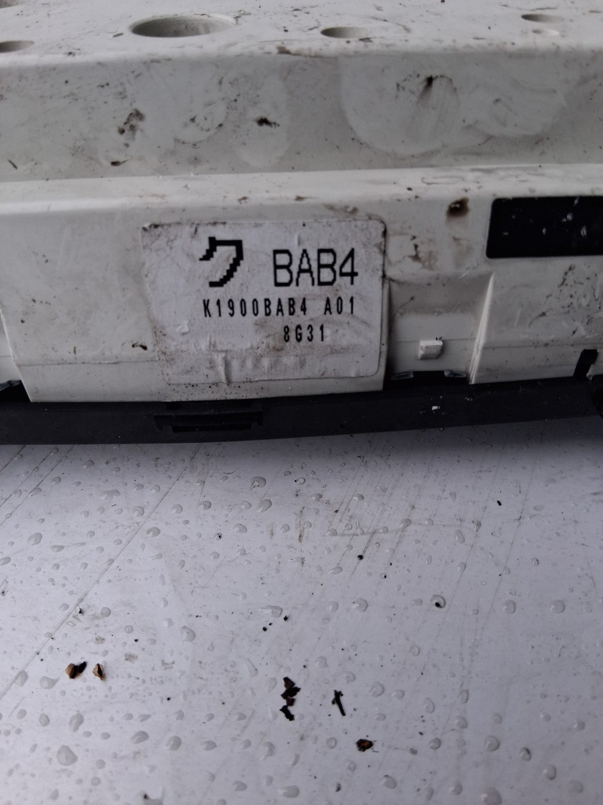 MAZDA 3 2008 AC HEATER CLIMATE CONTROL UNIT SWITCH PANEL K1900BAB4