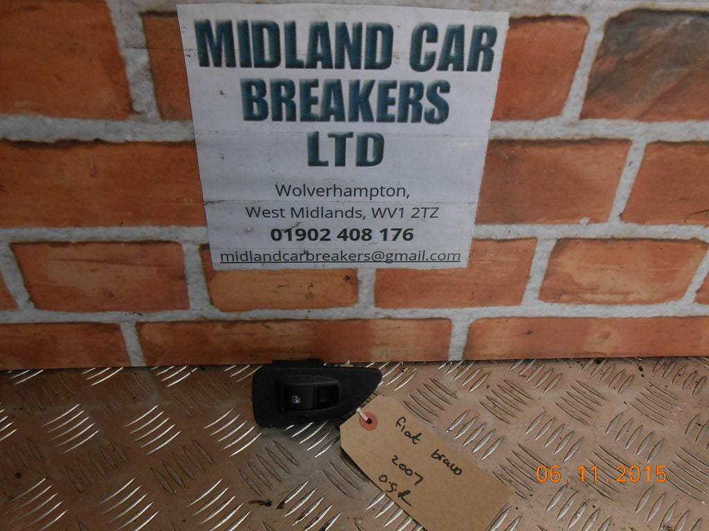 FIAT BRAVO MK2 2007 OSR DRIVER SIDE REAR WINDOW CONTROL SWITCH 735435120