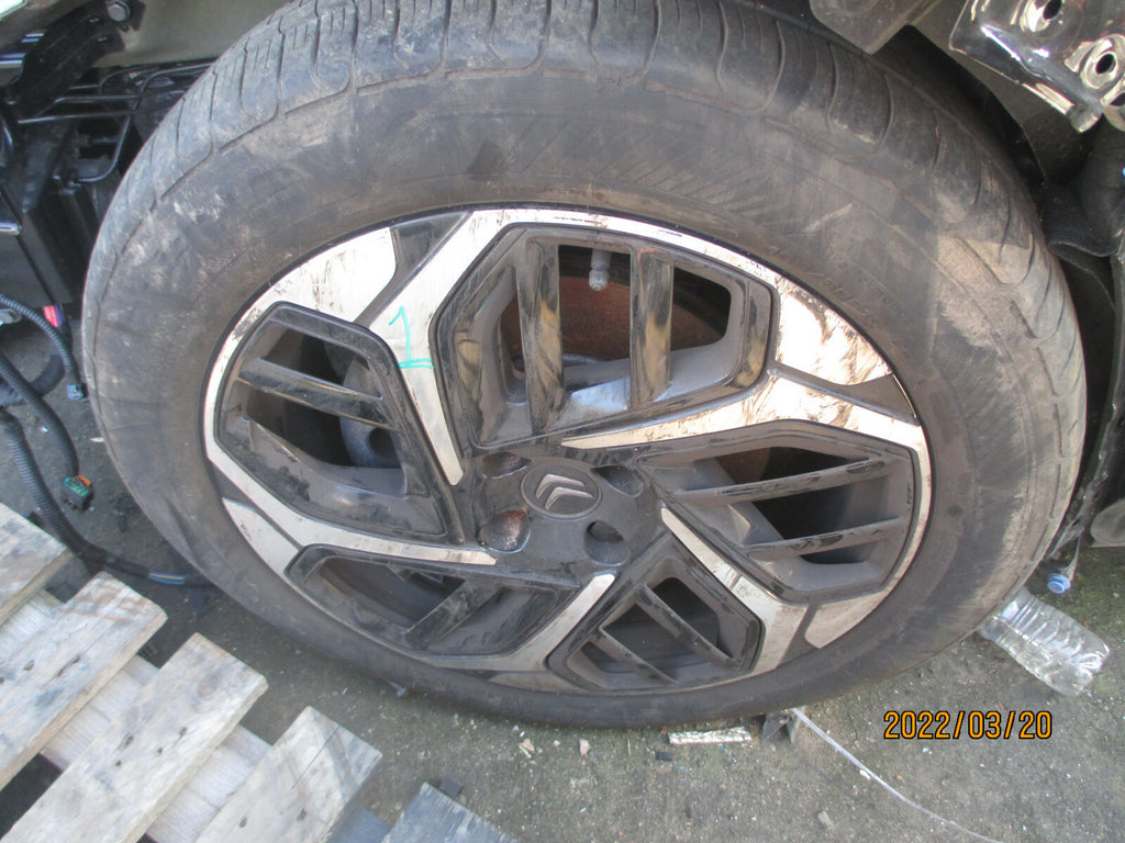 CITROEN C4 MK3 2021 18 INCH DIAMOND CUT ALLOY WHEEL WITH TYRE 195/60R18 REF 1