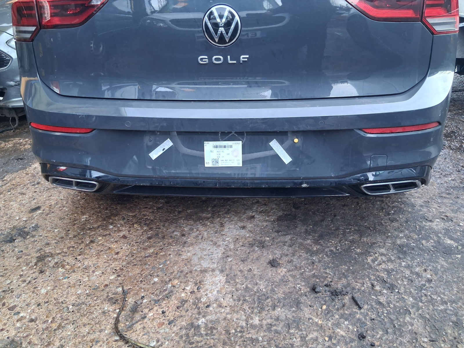 2024 VW VOLKSWAGEN GOLF MK8 R LINE COMPLETE REAR END URANO GREY LI7F