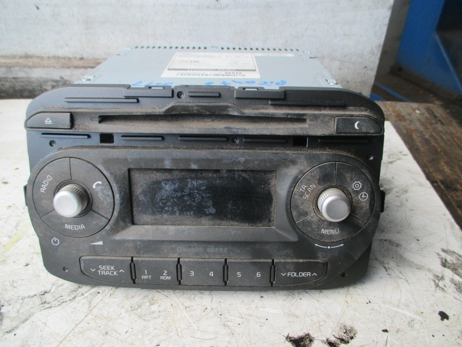 KIA PICANTO 2017 MK2 RADIO STEREO RADIO CD PLAYER HEAD UNIT 961701Y266
