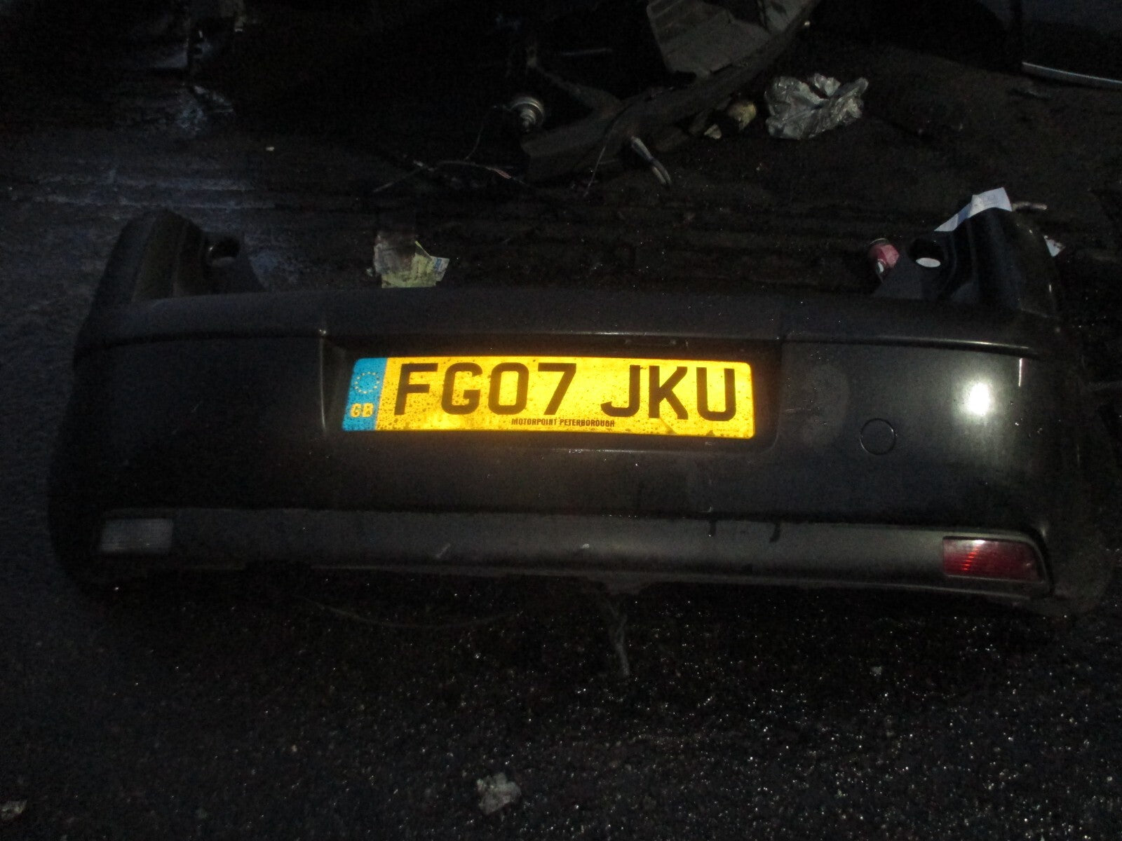 CITROEN C4 2007 REAR COMPLETE BUMPER BLACK