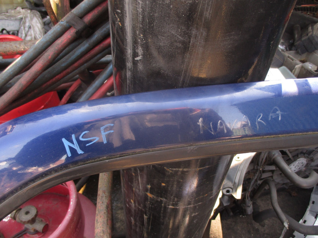 2002 NISSAN NAVARA D22 NSF PASSENGER SIDE FRONT LEFT BARE DOOR BLUE