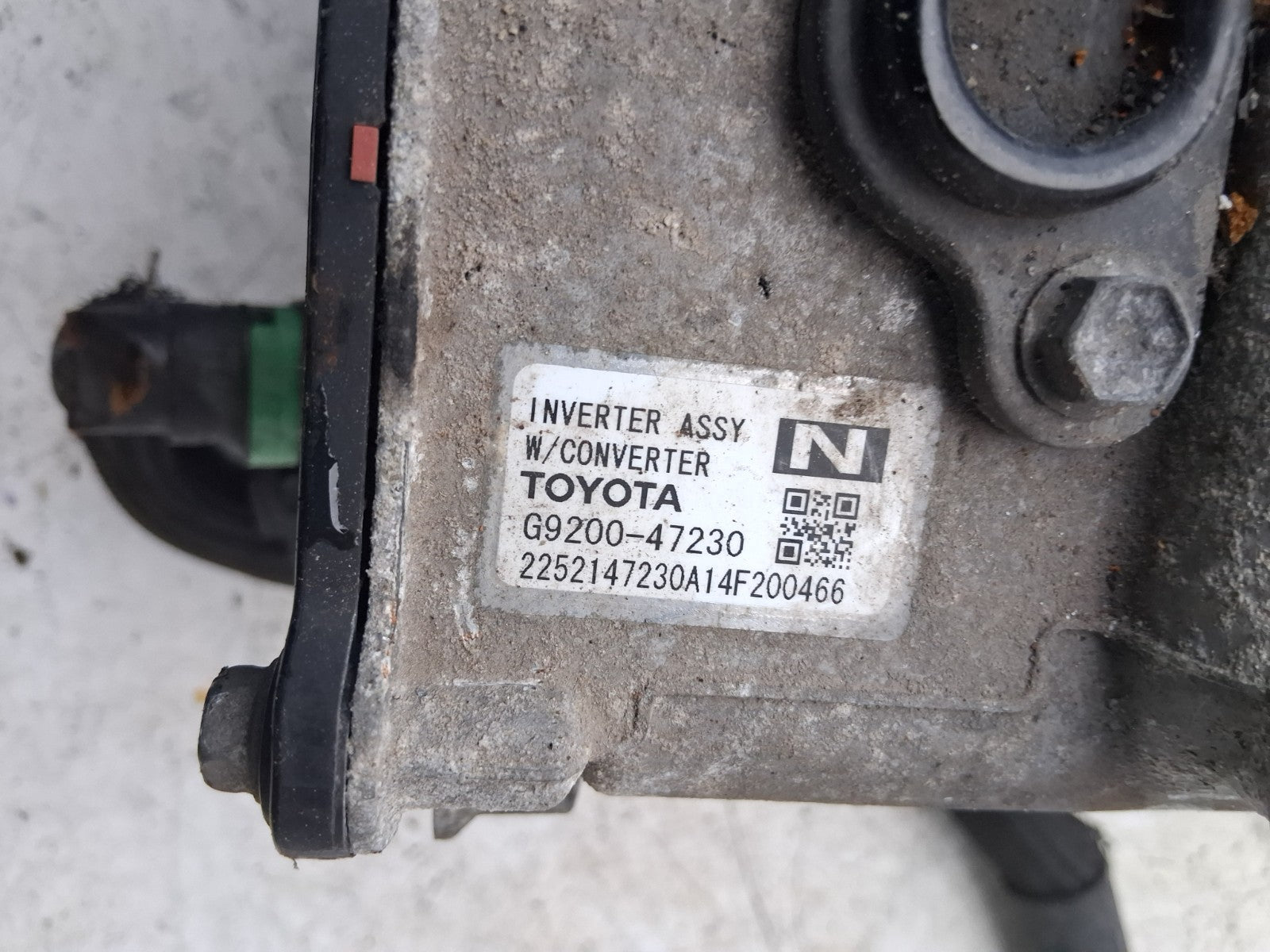 2014 TOYOTA PRIUS MK3 XW30 HYBRID BATTERY INVERTER CONVERTER G920047230