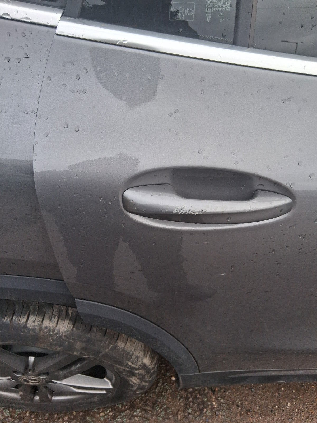 2025 MERCEDES BENZ GLA 180 FACELIFT H247 OSR DRIVER SIDE BARE REAR DOOR GREY 787