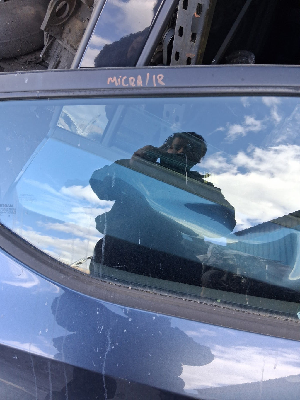 2018 NISSAN MICRA K14 OSR DRIVER SIDE REAR COMPLETE DOOR GREY TITANIUM KPN