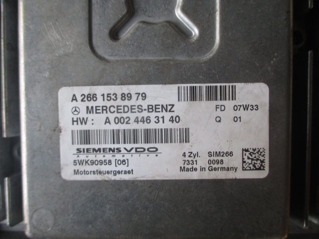 MERCEDES BENZ A CLASS 2006 PETROL ENGINE CONTROL UNIT ECU A2661538979