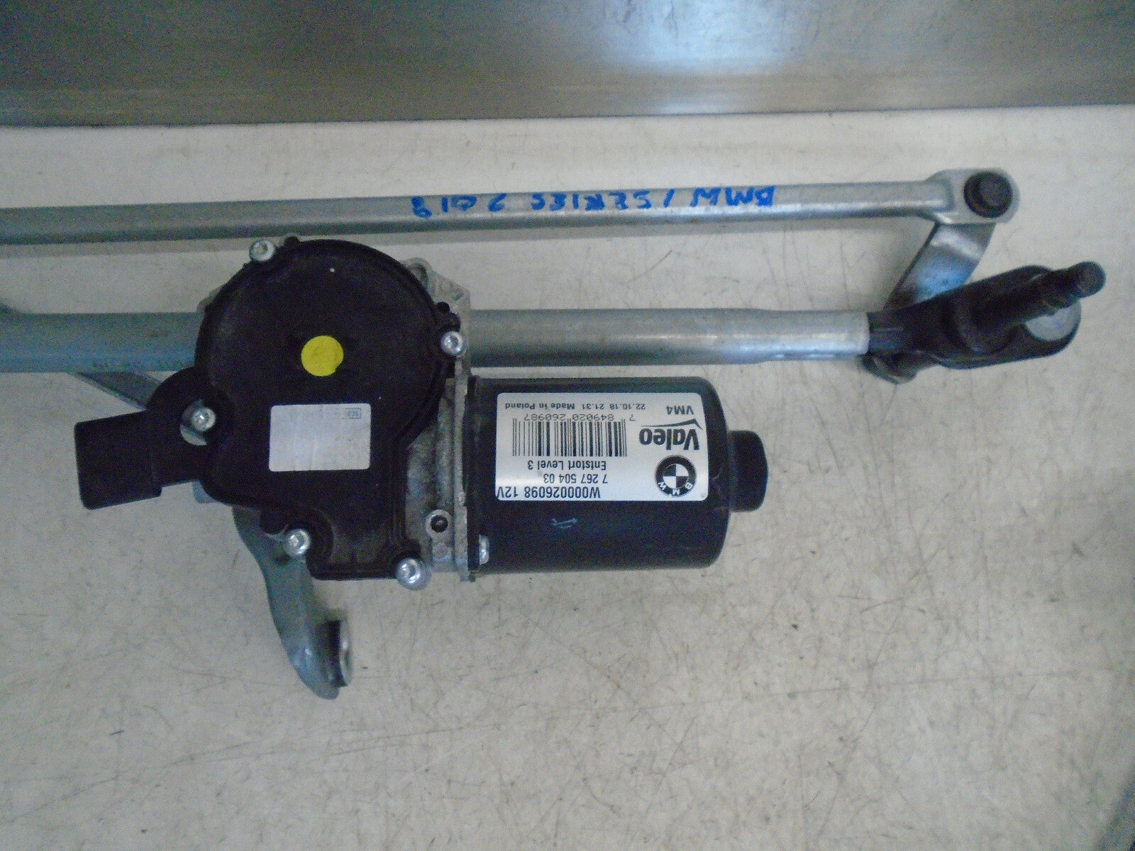 BMW 1 SERIES 2018 F20 FRONT WINDSCREEN WIPER MOTOR LINKAGES 7267504