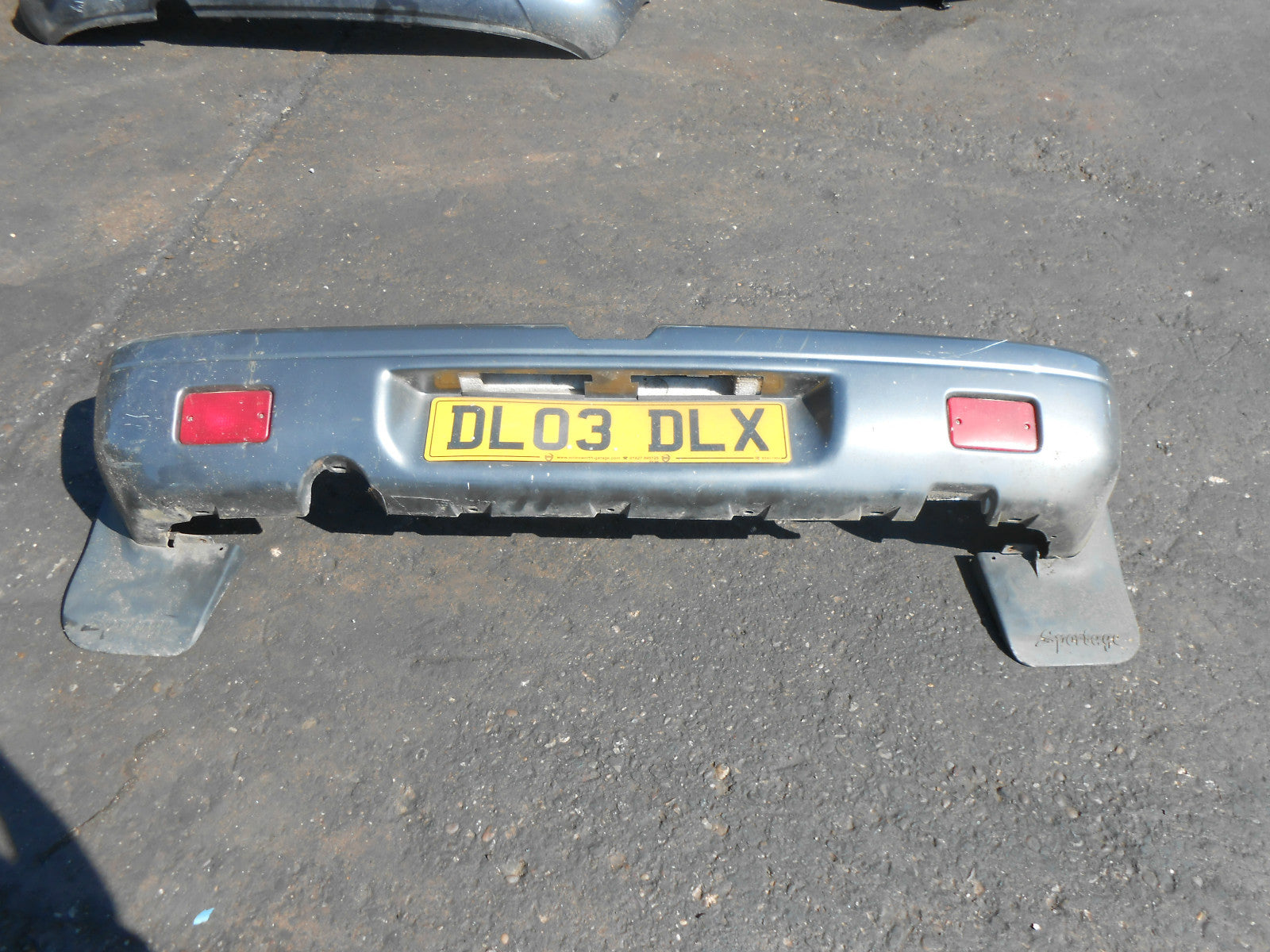 KIA SPORTAGE K00 2003 REAR BACK BUMPER COMPLETE YL COOL SILVER