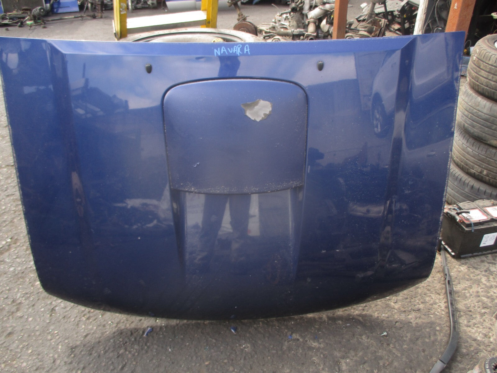 2002 NISSAN NAVARA D22 FRONT BONNET HOOD BLUE