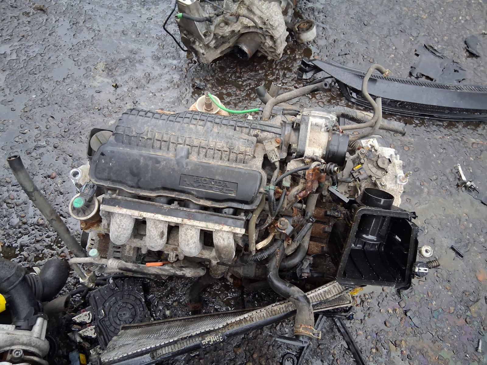 2007 HONDA JAZZ MK3 1.3 PETROL COMPLETE ENGINE WITH PUMPS INJECTORS L13Z1