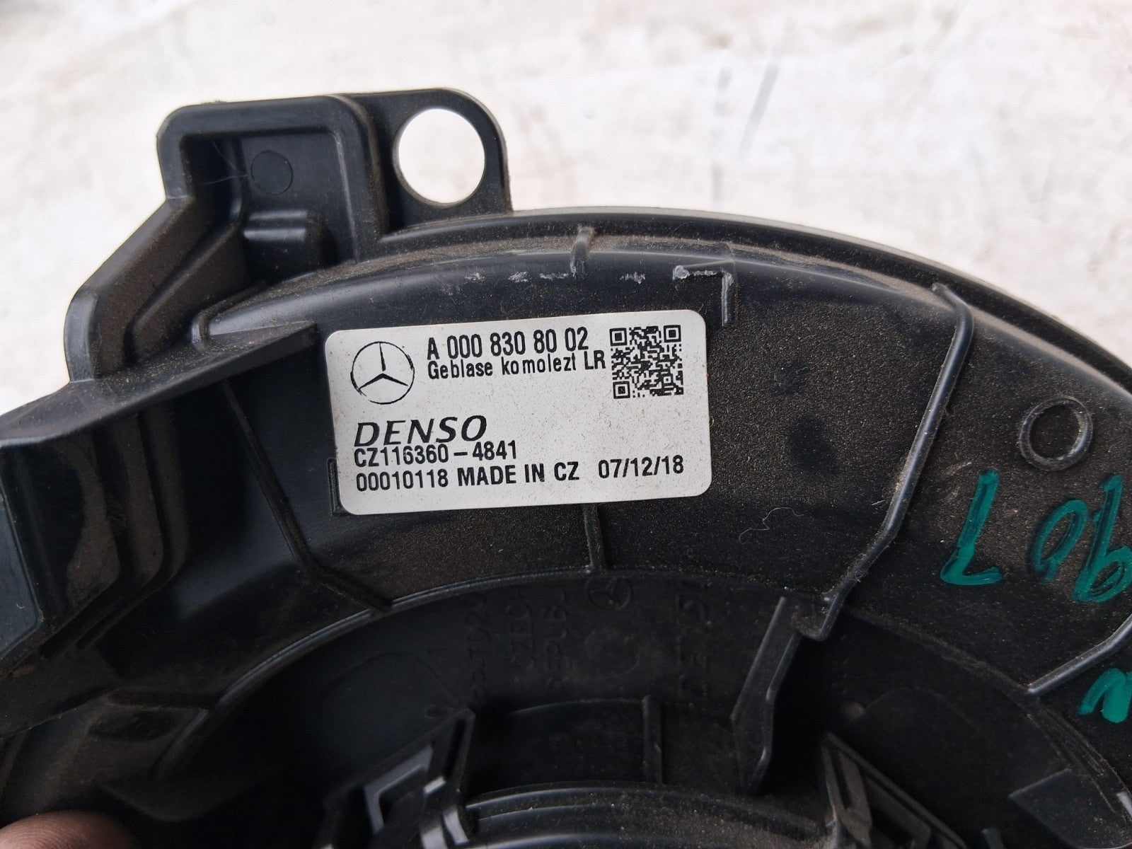 2021 MERCEDES BENZ SPRINTER W907 HEATER BLOWER MOTOR FAN A0008308002