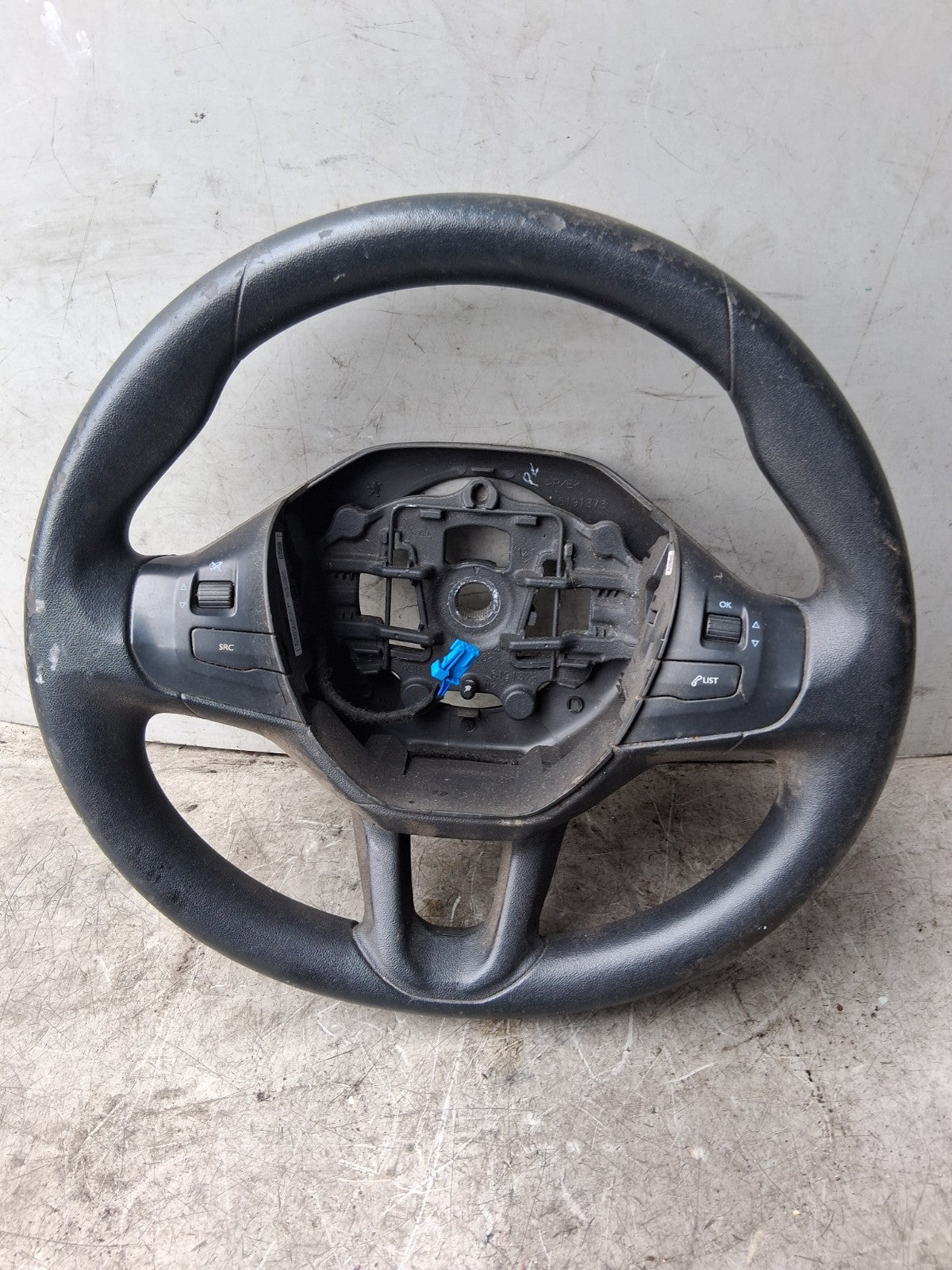 2012 PEUGEOT 208 MULTIFUNCTIONAL STEERING WHEEL BLACK 96750123ZD