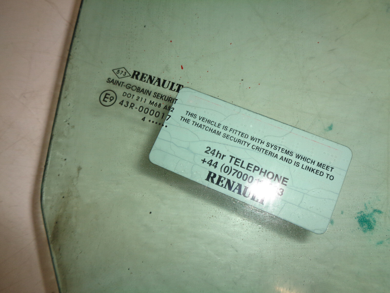 RENAULT MEGANE MK1 CC 1999 OS DRIVER SIDE WINDOW GLASS