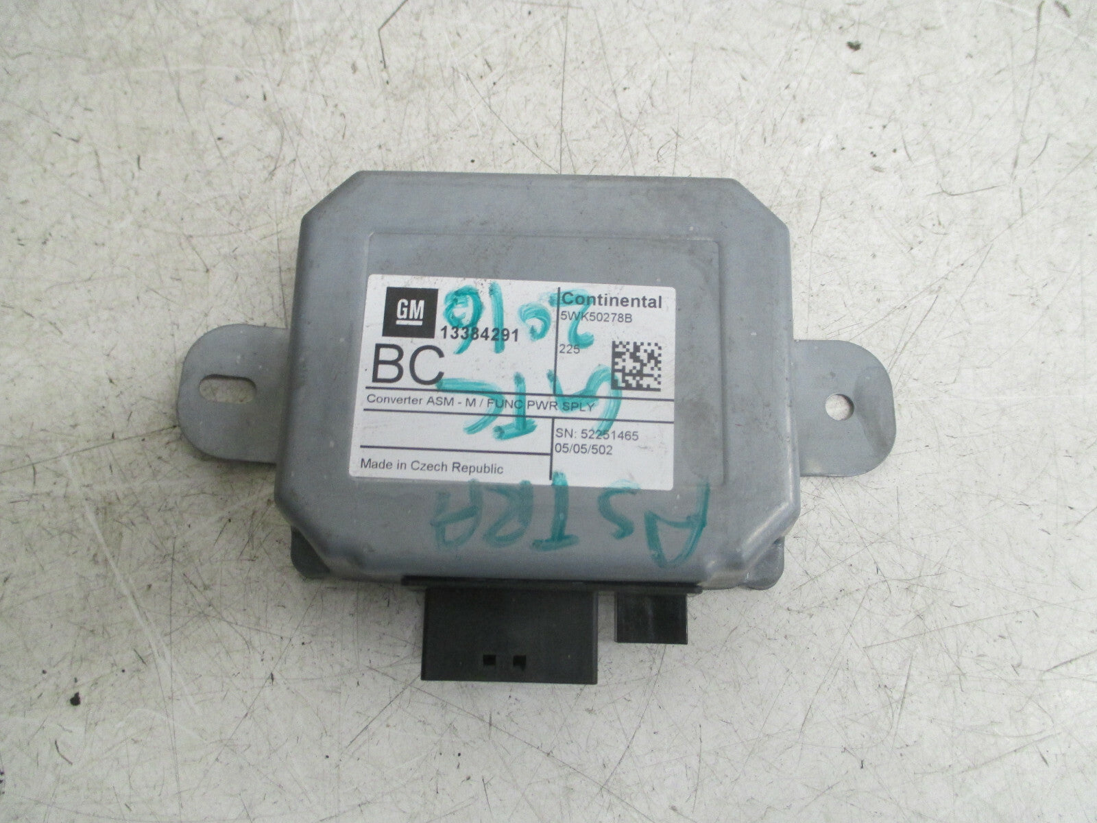 VAUXHALL ASTRA GTC 2016 SAT NAV NAVIGATION TELEPHONE SUPPLY MODULE 13384291