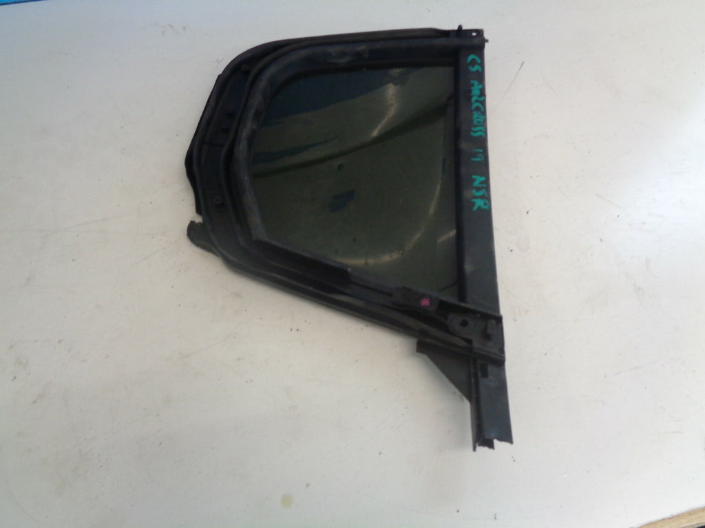 CITROEN C5 AIRCROSS 2019 NSR PASSENGER SIDE REAR DOOR WINDOW QUARTER GLASS