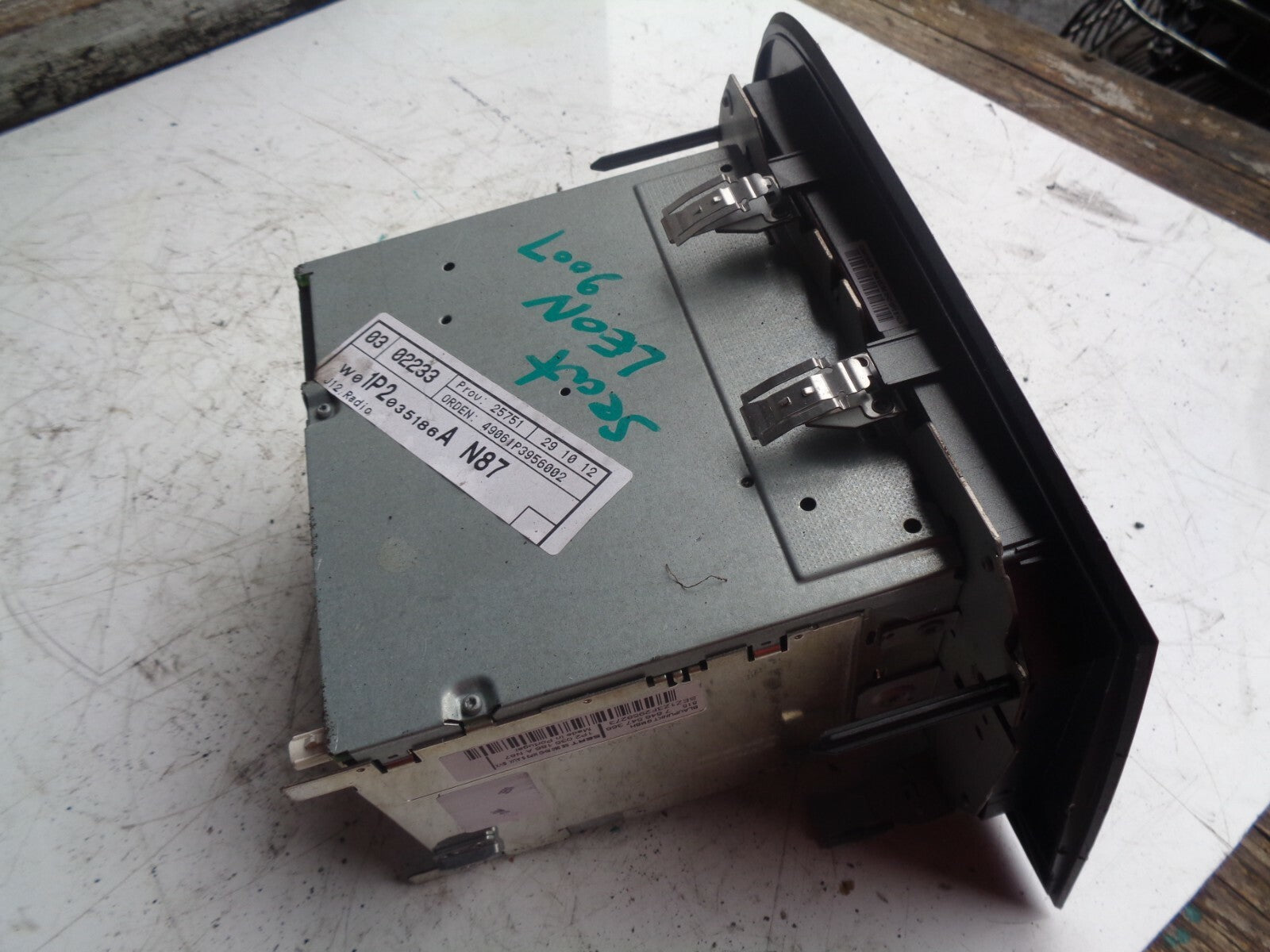 SEAT LEON MK2 2007 1.9 DIESEL STEREO RADIA HEAD UNIT w01p2035186a n87