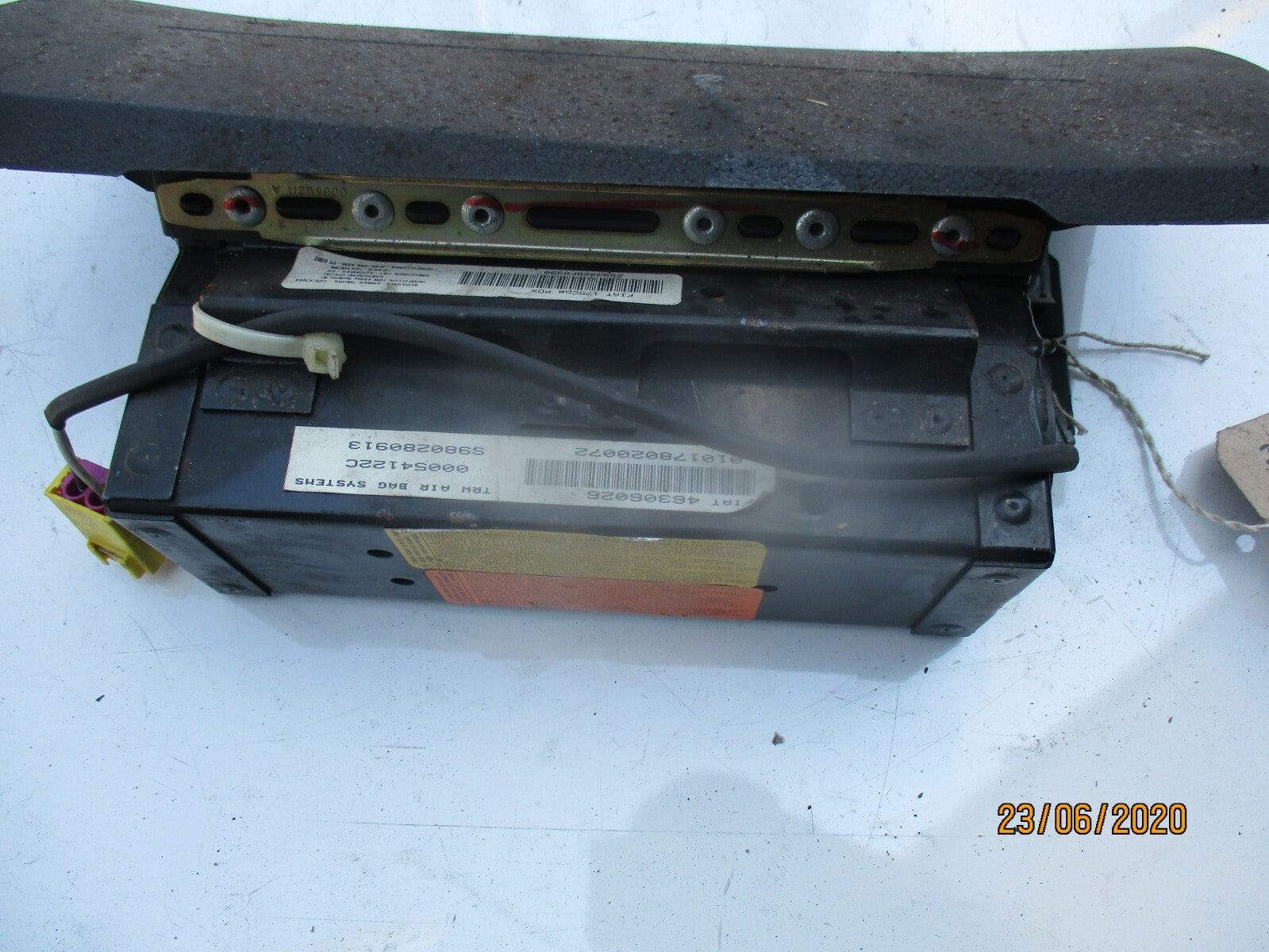 FIAT COUPE 2000 NS PASSENGER SIDE DASHBOARD DASH AIRBAG UNIT 46306026
