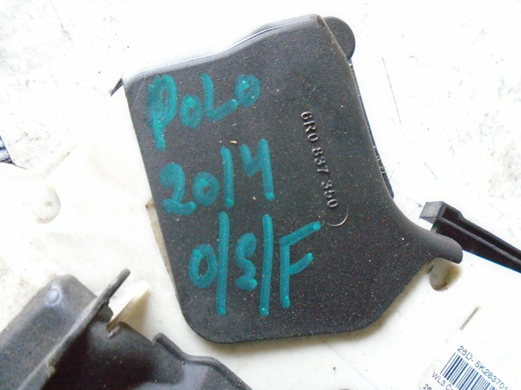 VOLKSWAGEN POLO 2014 MK5 OSF FRONT DRIVER SIDE DOOR LOCK MECHANISM 5K2837016