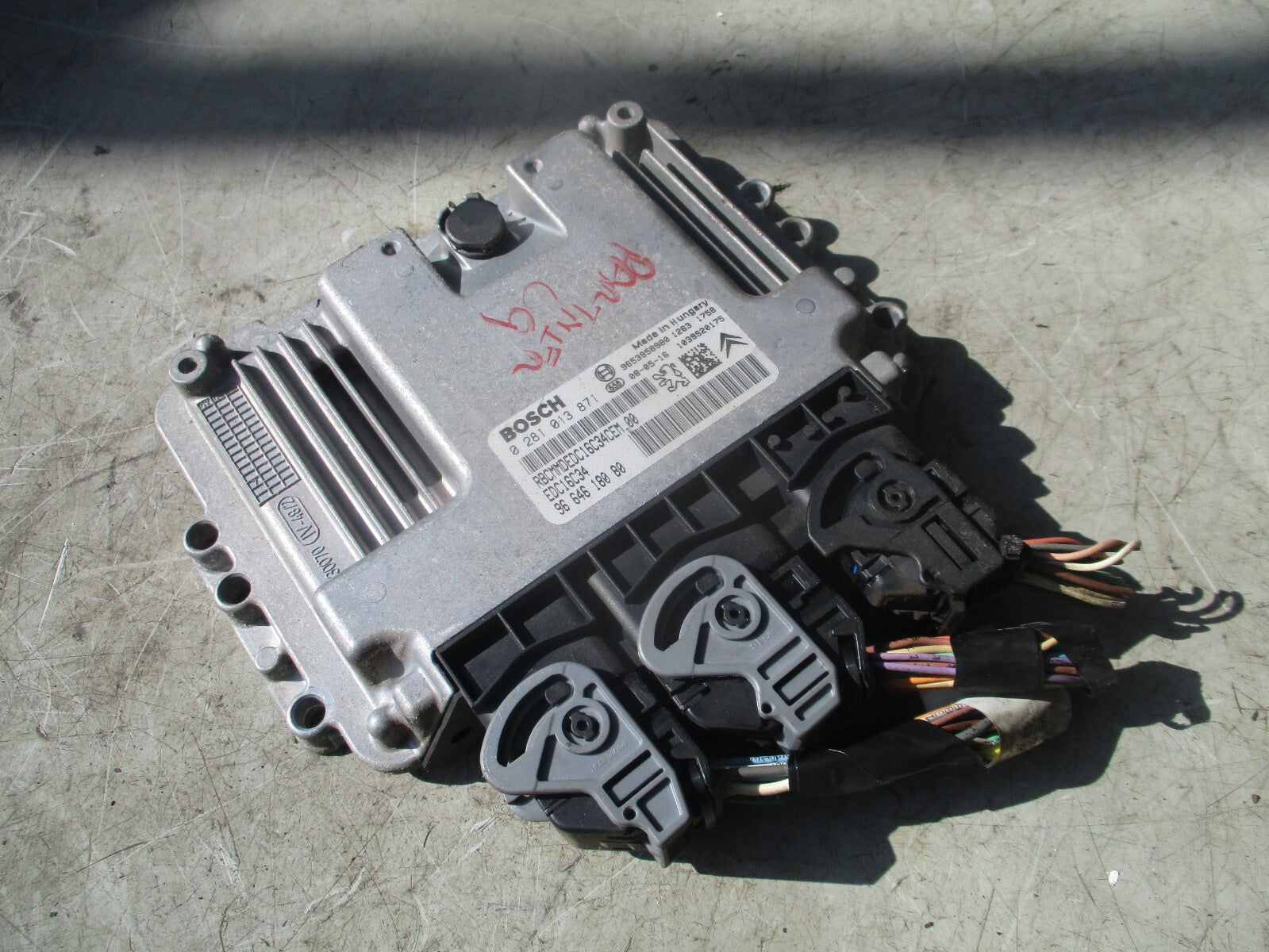 2009 PEUGEOT PARTNER MK2 1.6 HDI ECU ENGINE CONTROL MODULE 9664618080