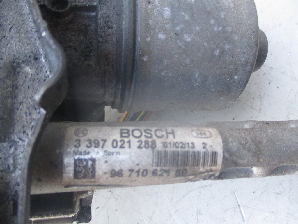 PEUGEOT 3008 2010 NS PASSENGER SIDE FRONT WIPER MOTOR 1137328459