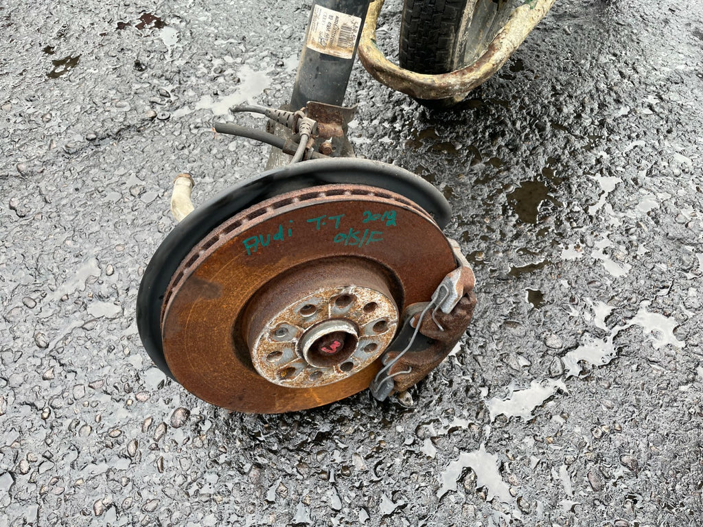 AUDI TT MK2 8J 2012 1.8 PETROL OSF DRIVER FRONT LEG HUB SHOCK SPRING