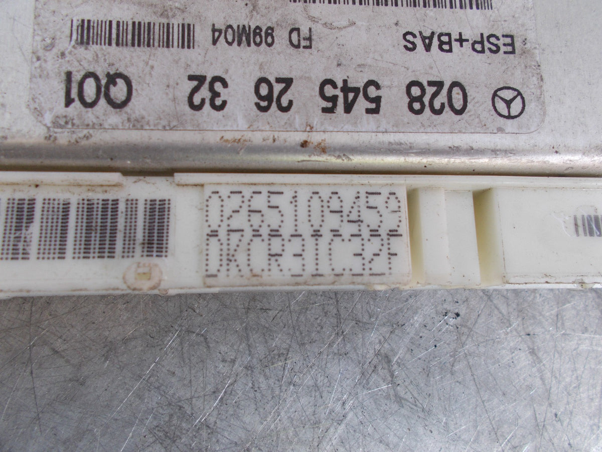 2004 MERCEDES A160 1.6 BRAKE CONTROL UNIT ESP BAS 0285452632  0265109459