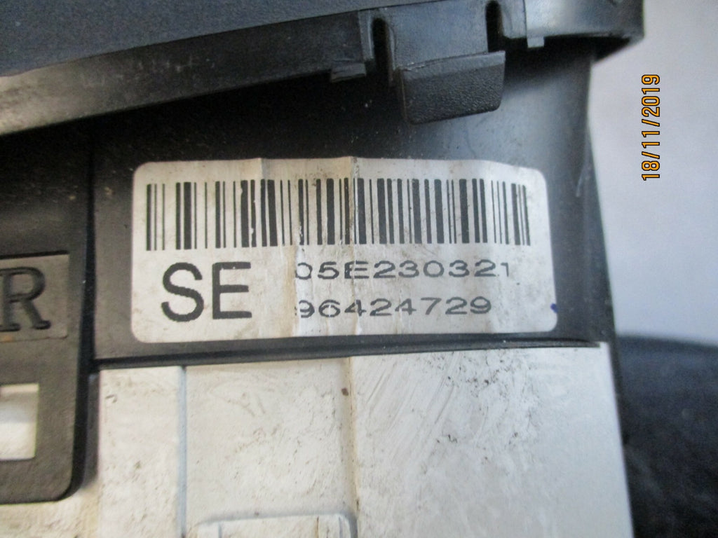 CHEVROLET MATIZ 2005 DIGITAL DASHBOARD WARNING LIGHT DISPLAY CLOCK UNIT 96424729
