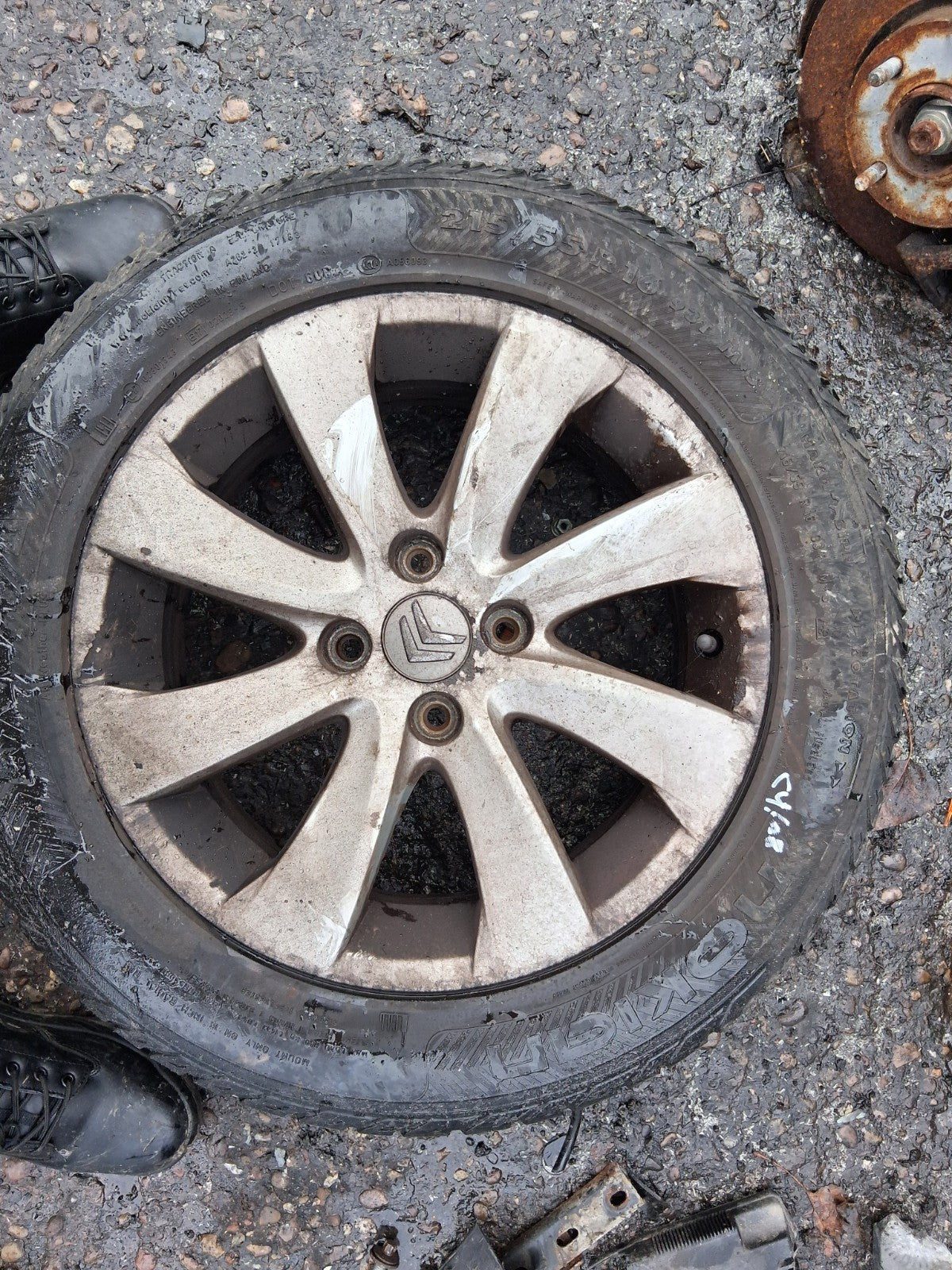 2008 CITROEN C4 PICASSO 16 INCH ALLOY WHEEL WITH TYRE 215/55R16
