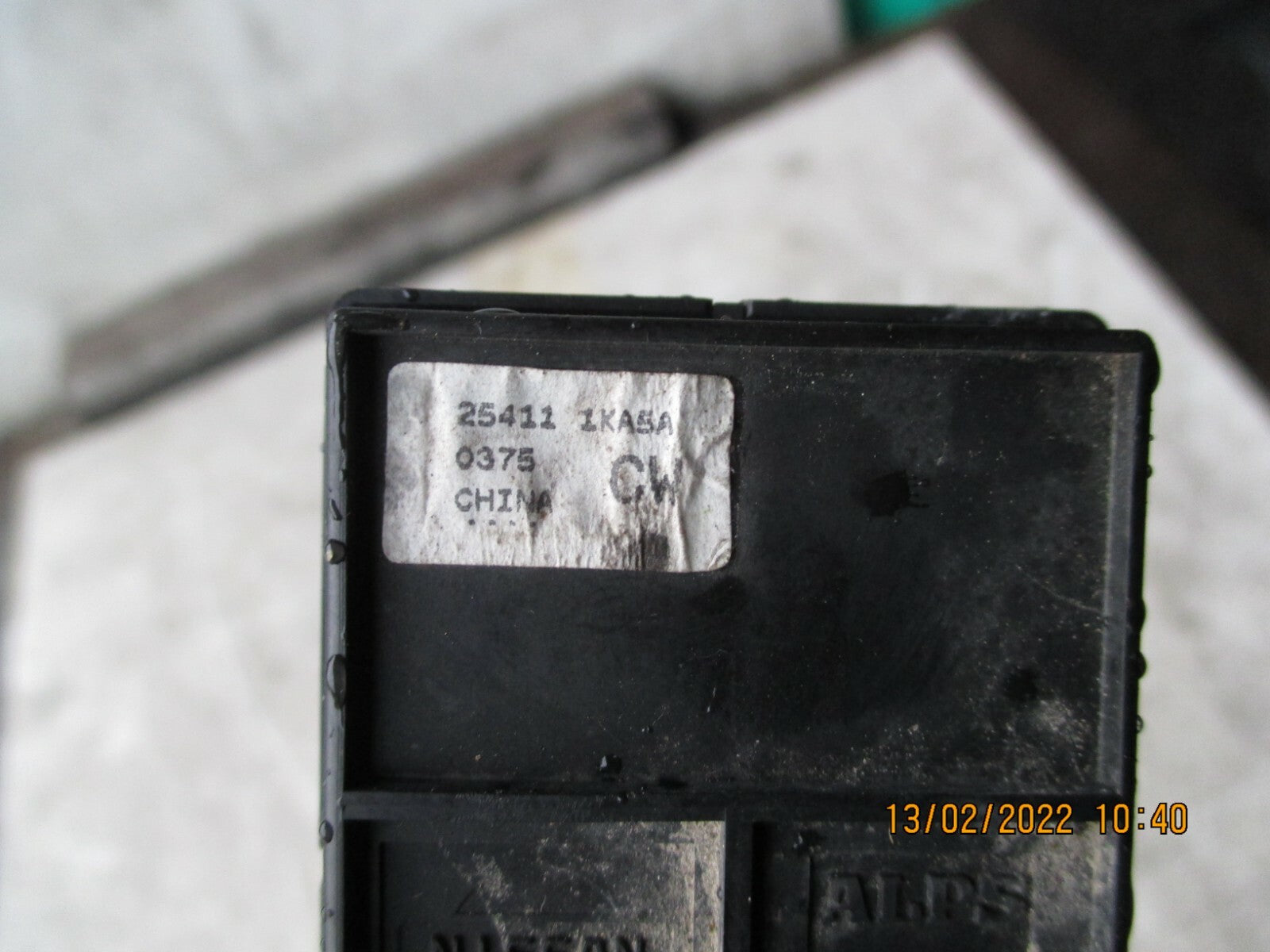 NISSAN JUKE 2015 MK1 NSF FRONT PASSENGER SIDE WINDOW SWITCH 254111KA5A