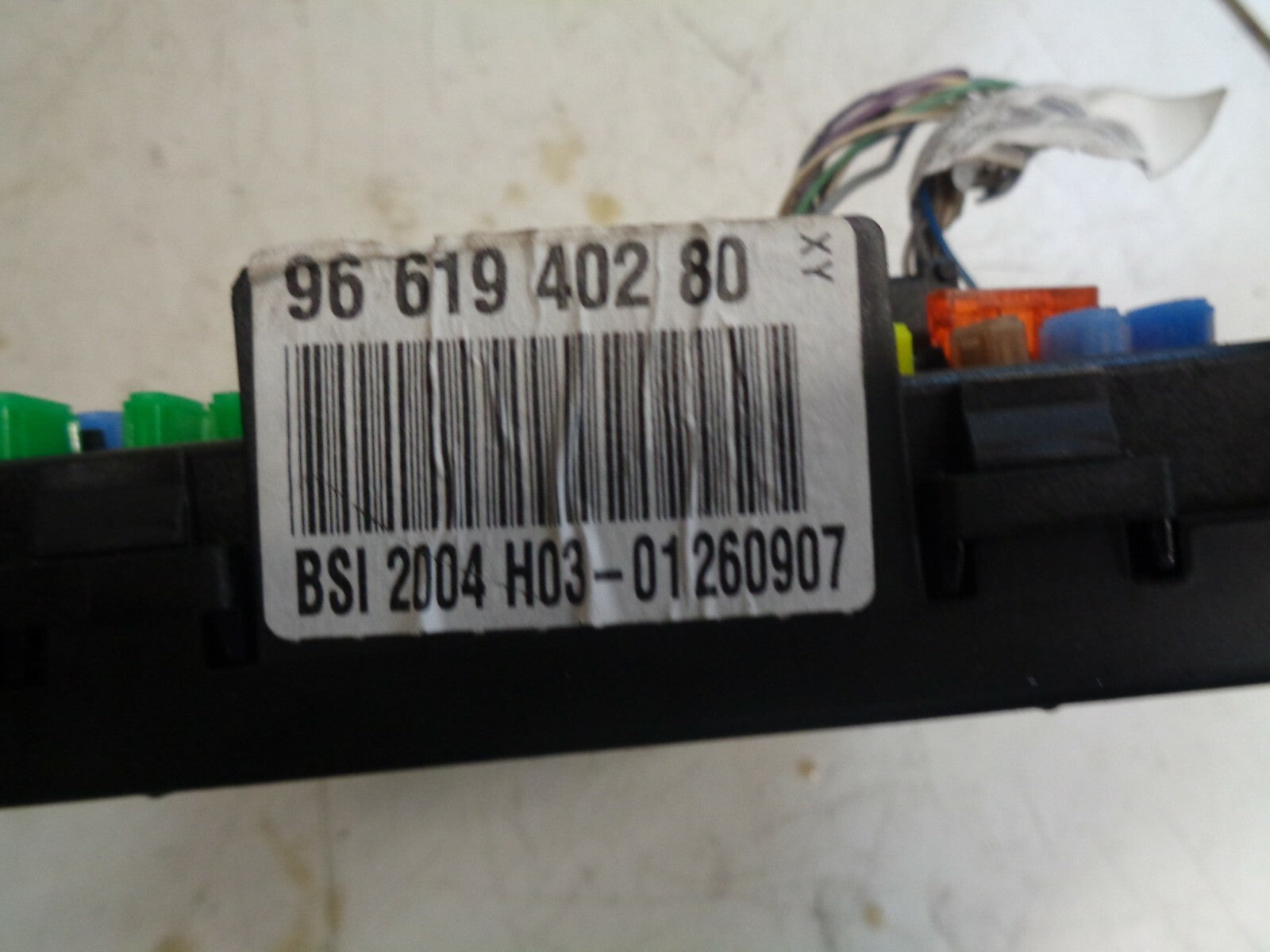 PEUGEOT 307 2006 1.6 HDI BCM BODY CONTROL MODULE UNIT 9661940280