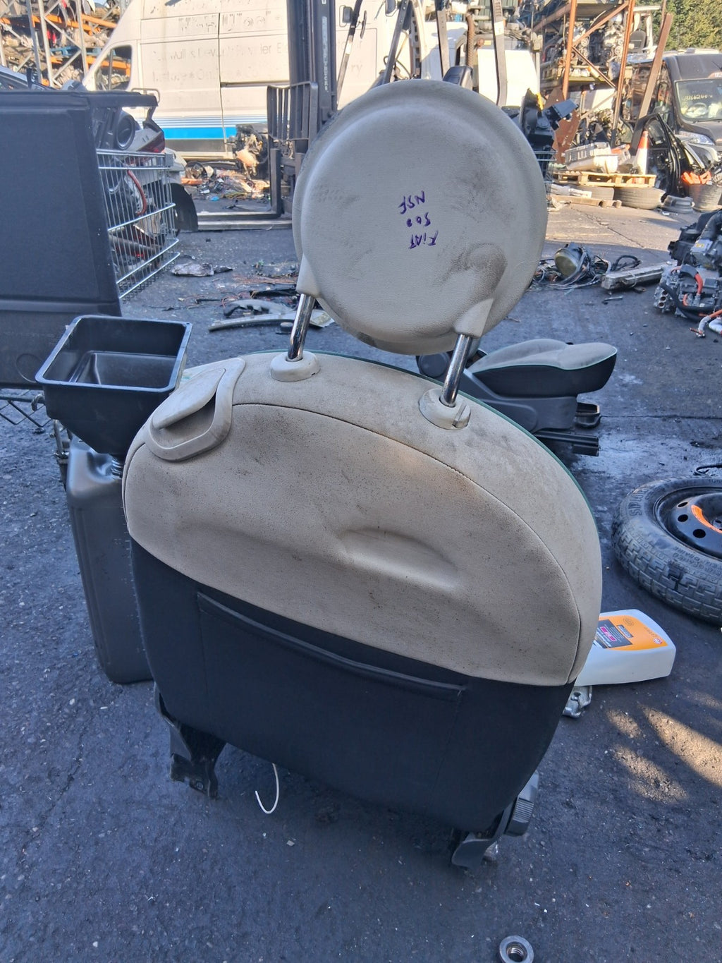 2015 FIAT 500 LOUNGE MK1 NSF PASSENGER SIDE FRONT LEFT COMPLETE SEAT
