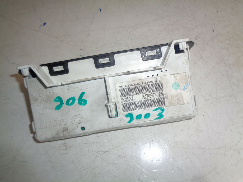PEUGEOT 206 2003 DIGITAL DISPLAY CLOCK SCREEN 9647409777