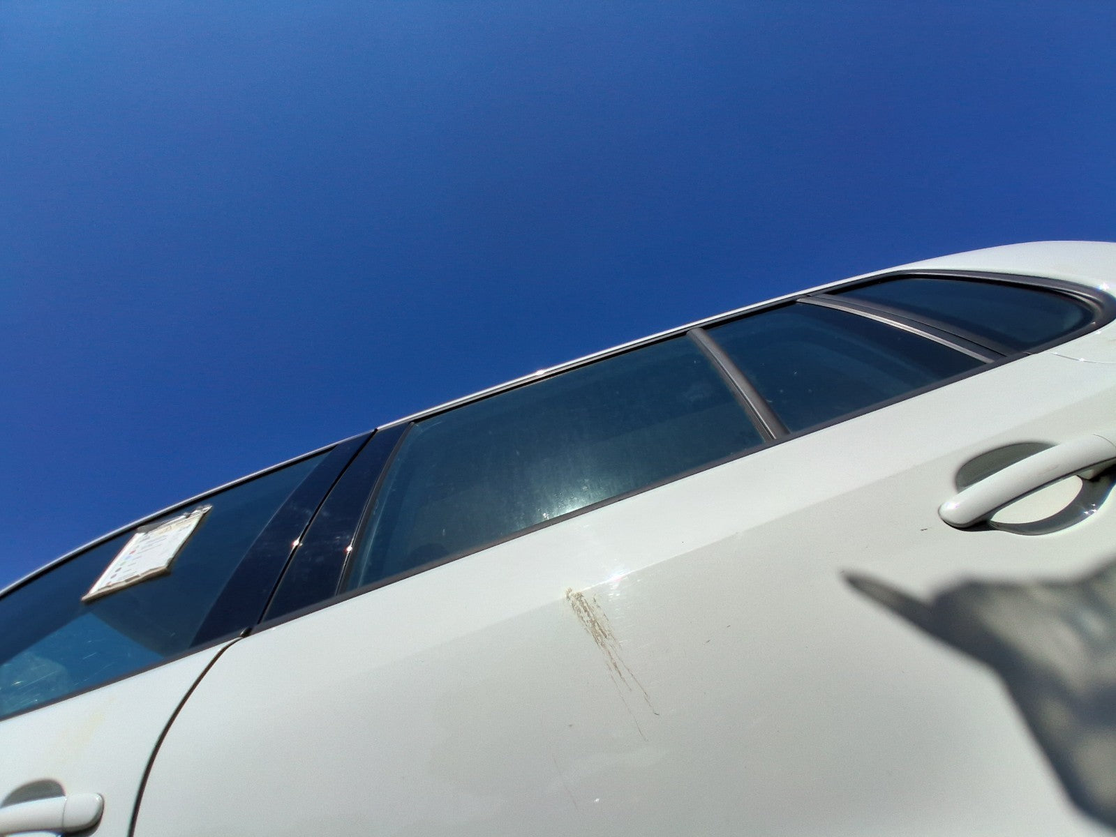 2013 VW VOLKSWAGEN TIGUAN MK1 NSR PASSENGER SIDE REAR MAIN WINDOW GLASS