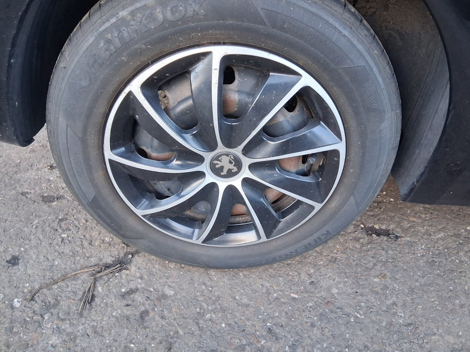 2014 PEUGEOT 208 15 INCH STEEL WHEEL WITH TYRE 185/65R15
