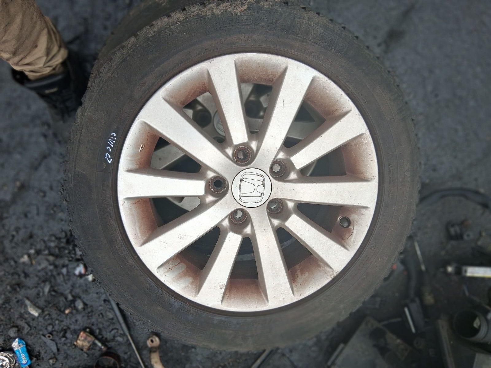 2005 HONDA CIVIC MK7 16 INCH ALLOY WHEEL WITH TYRE 205/55R16
