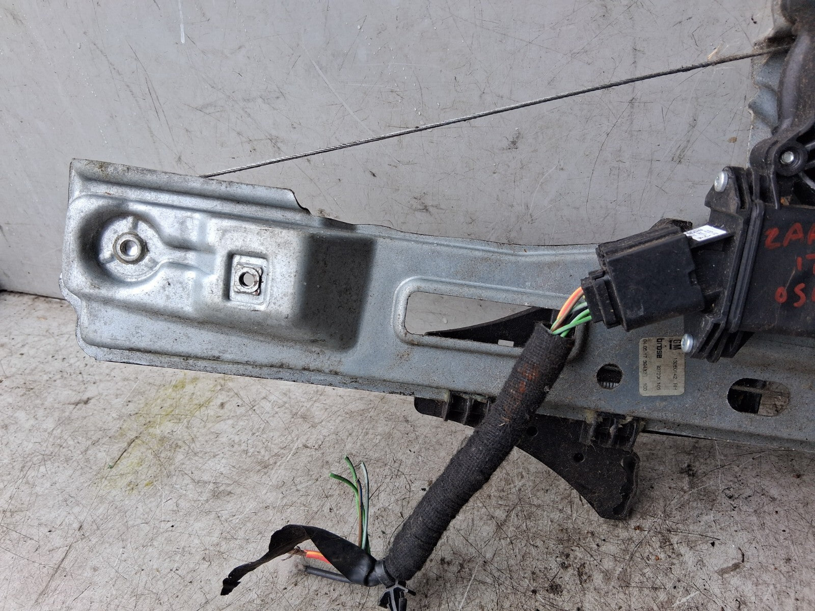 2017 ZAFIRA C TOURER OSR PASSENGER SIDE REAR WINDOW MOTOR & REGULATOR 13260142