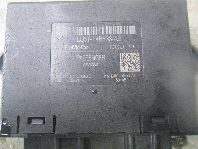 2017 FORD PUMA ECU CONTROL MODULE 10522531