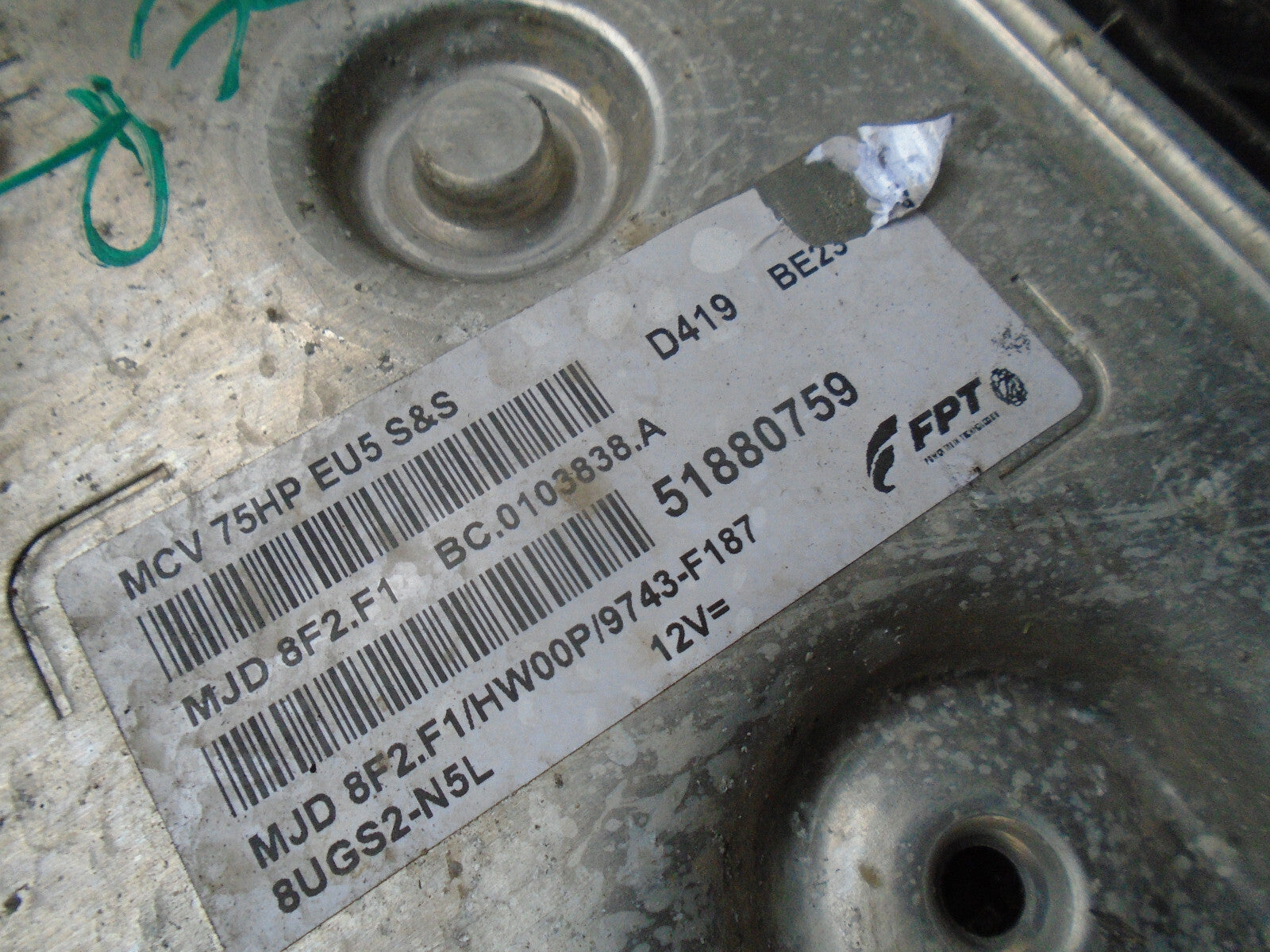 PEUGEOT BIPPER 2014 1.3 DIESEL ECU ENGINE CONTROL MODULE 51880759