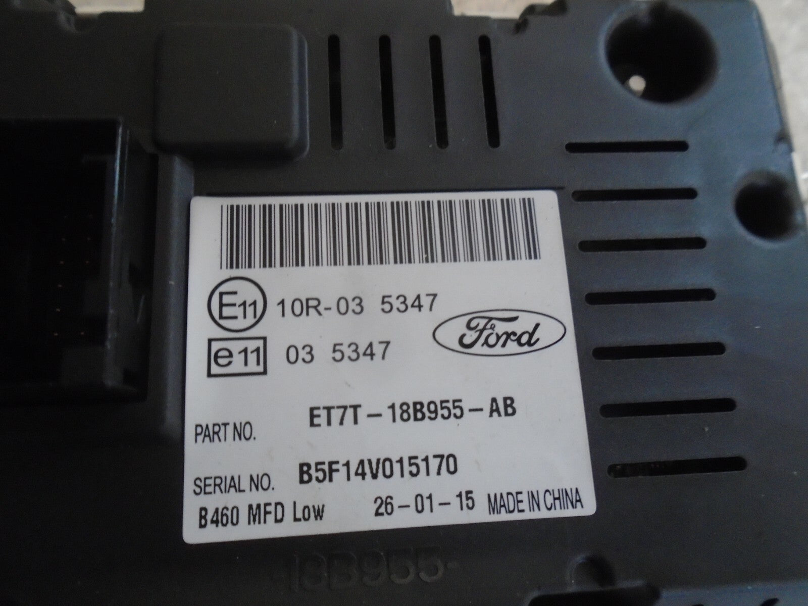 FORD FIESTA MK7 MULTIFUNCTION RADIO CLOCK SCREEN DISPLAY ET7T18B955AB