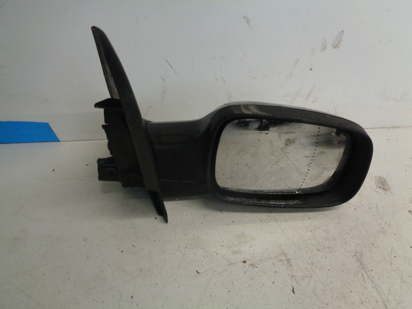 RENAULT MEGANE MK2 2008 OS ELECTRIC  DRIVER SIDE WING MIRROR BLACK