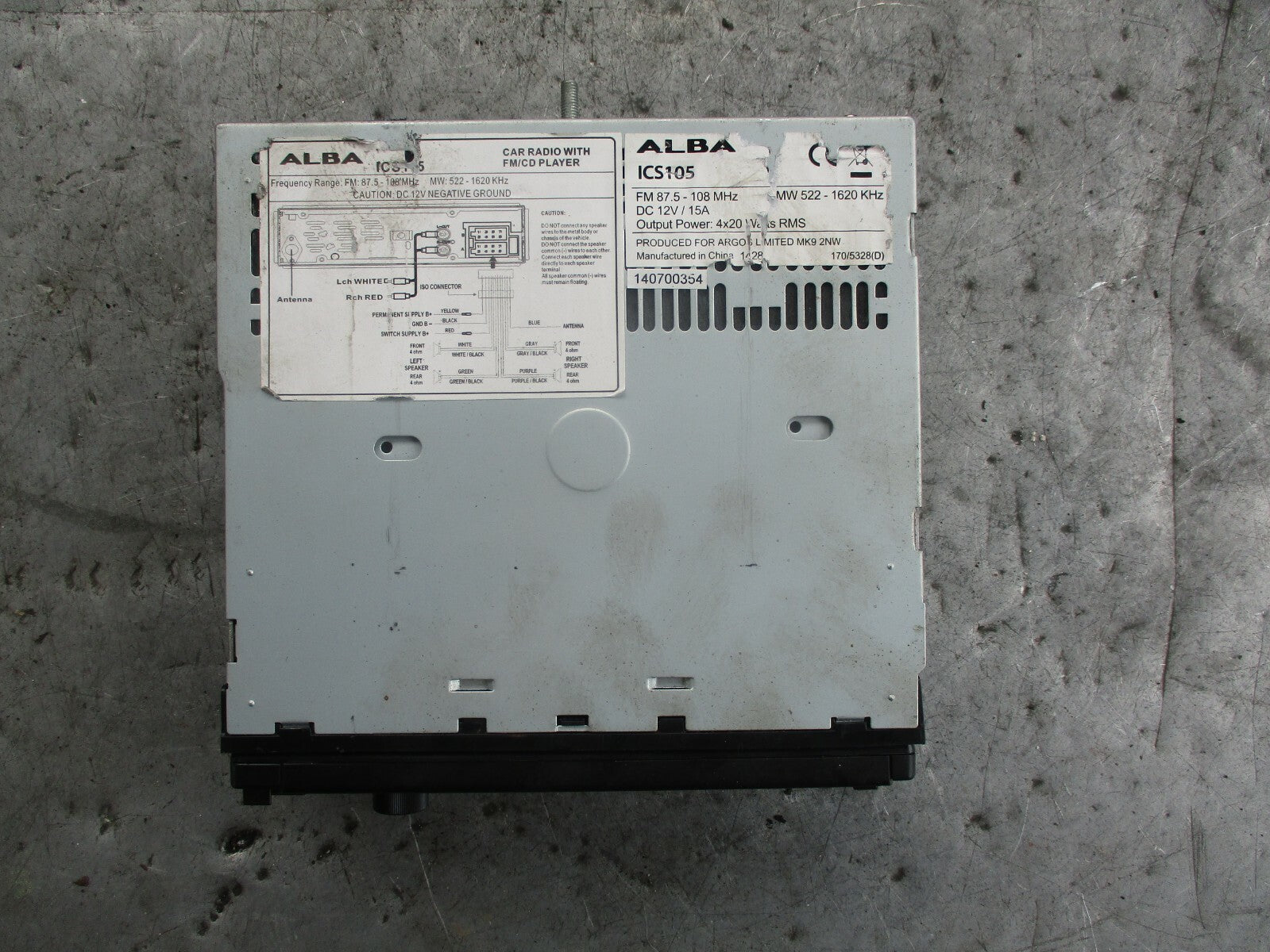 HYUNDAI SANTA FE RADIO CD PLAYER STEREO HEAD UNIT FRONT