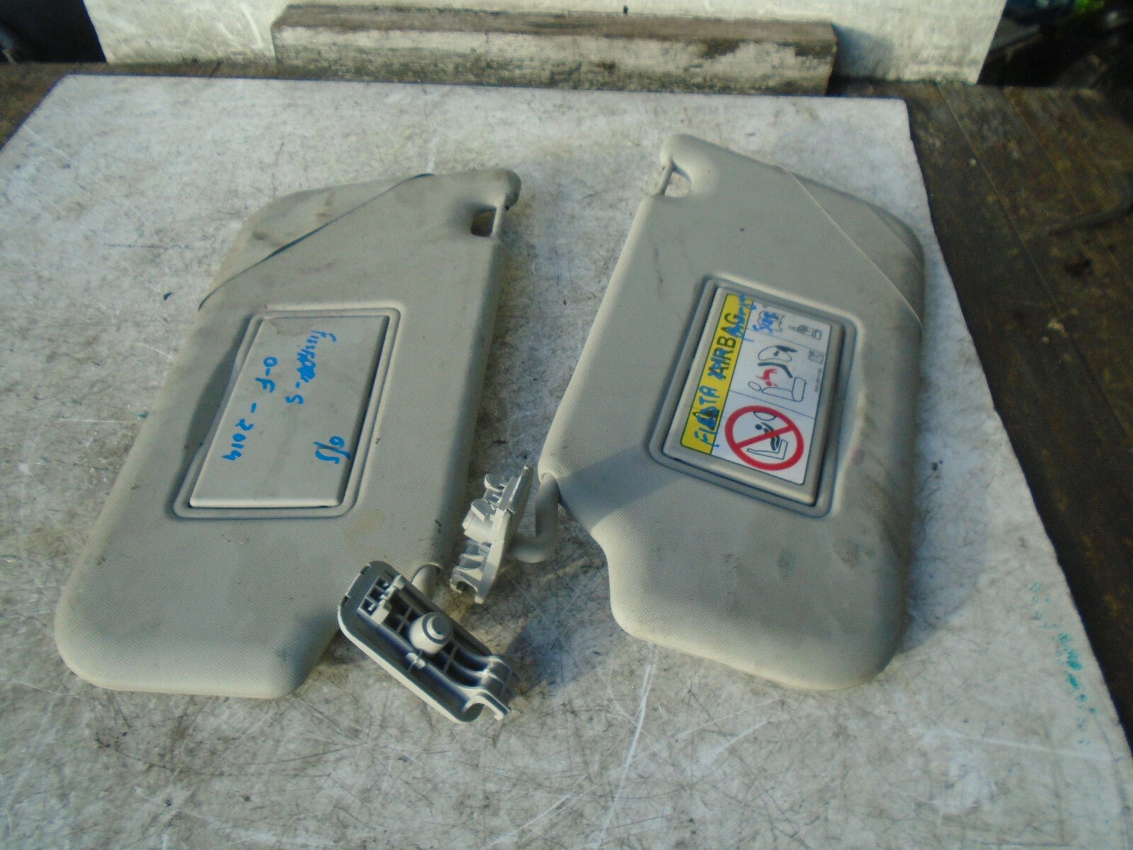 FORD FIESTA MK7 2014 FRONT SUN VISOR DRIVER PASSENGER SIDE