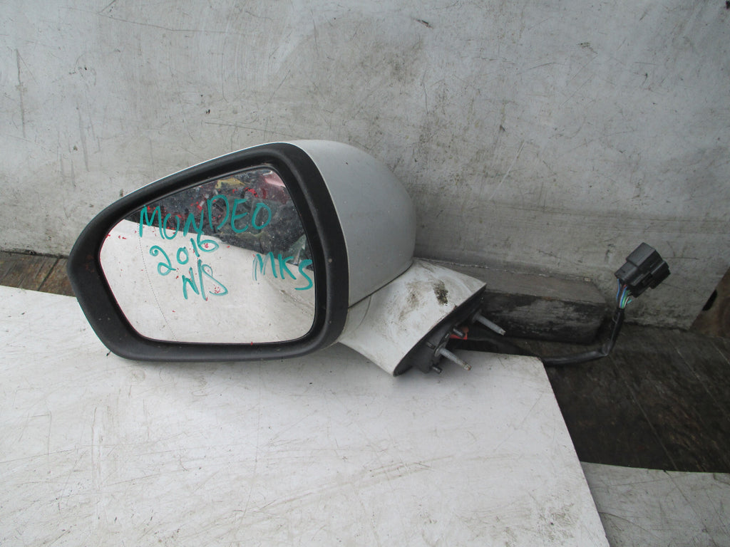 FORD MONDEO MK5 2015 TITANIUM NS PASSENGER ELECTRIC DOOR WING MIRROR WHITE FD