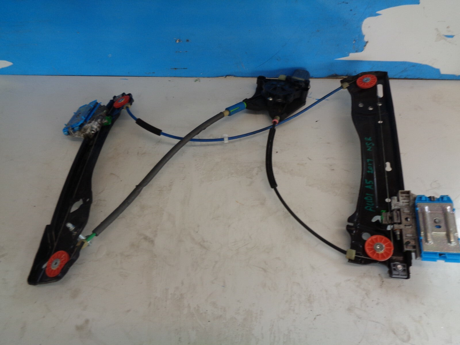 AUDI A5 2017 MK2 8W6 NSR PASSENGER REAR ELECTRIC WINDOW REGULATOR AND SWITCH