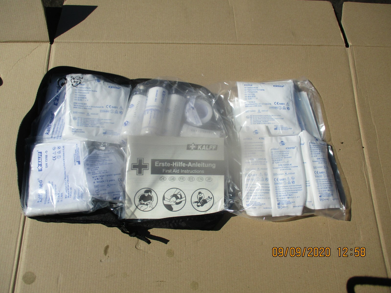 BMW 1 3 SERIES MINI 2018 COMPLETE BOOT FIRST AID EMERGENCY KIT PACK 7261178